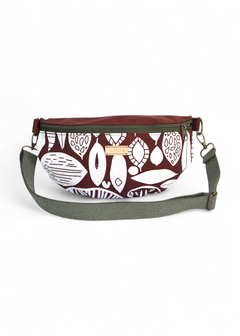 Övtáska - Bordó leveles