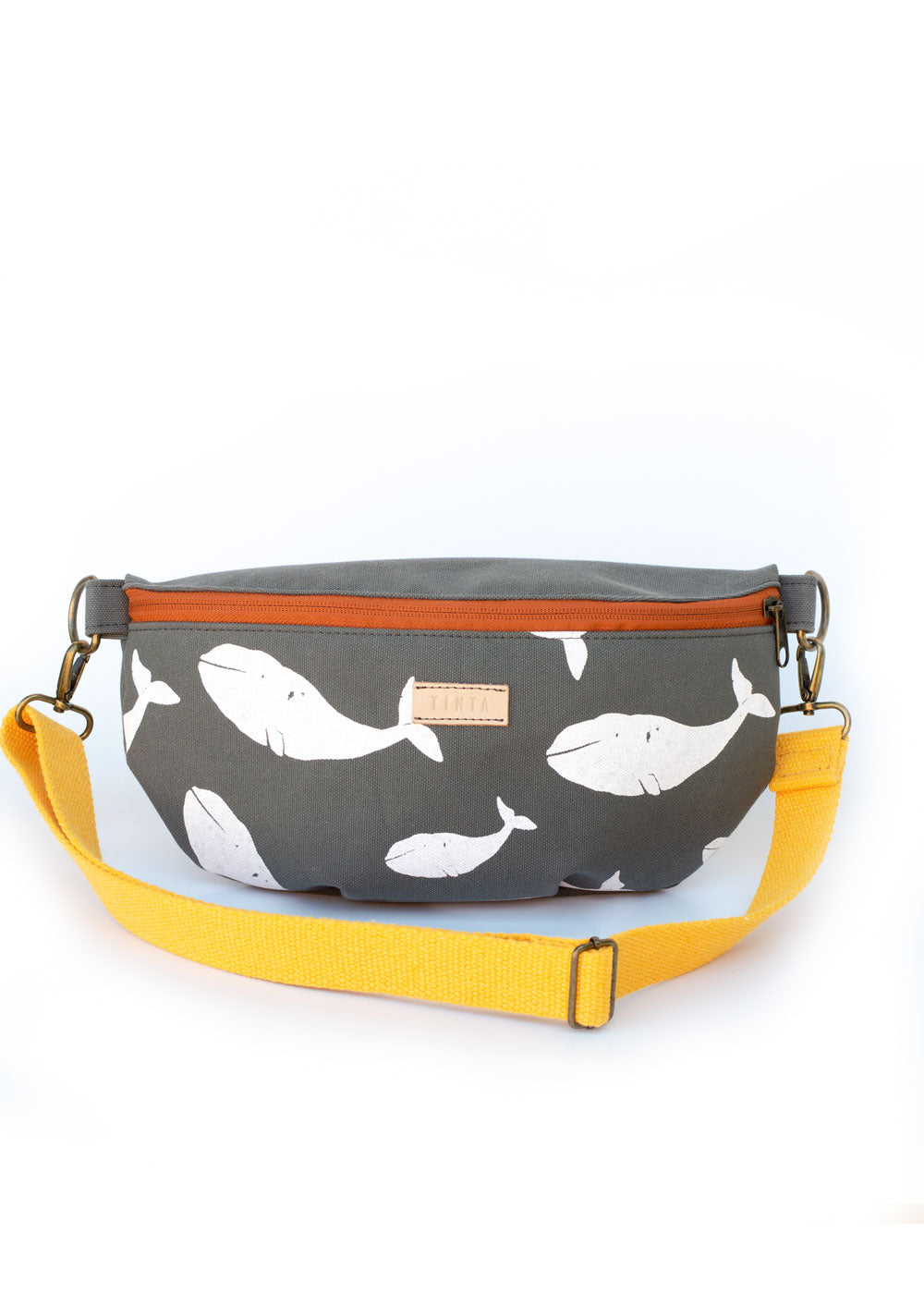 Övtáska - Sötét szürke, bálnás