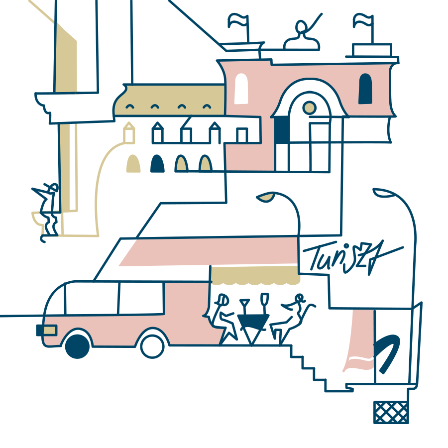 Room for rent pink with a view screen print B2 