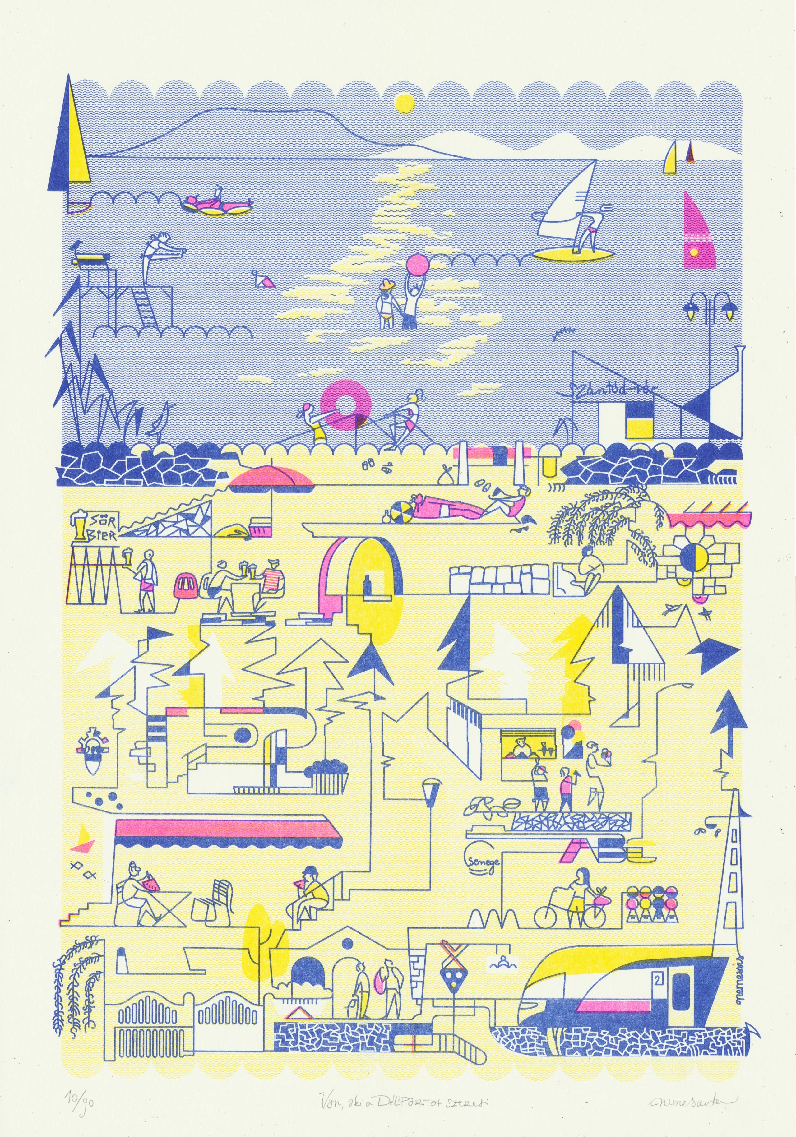 Some people love the south coast riso print A3 