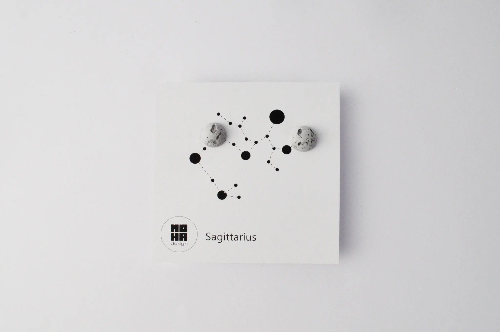 Horoszkóp beton fülbevaló - Nyilas