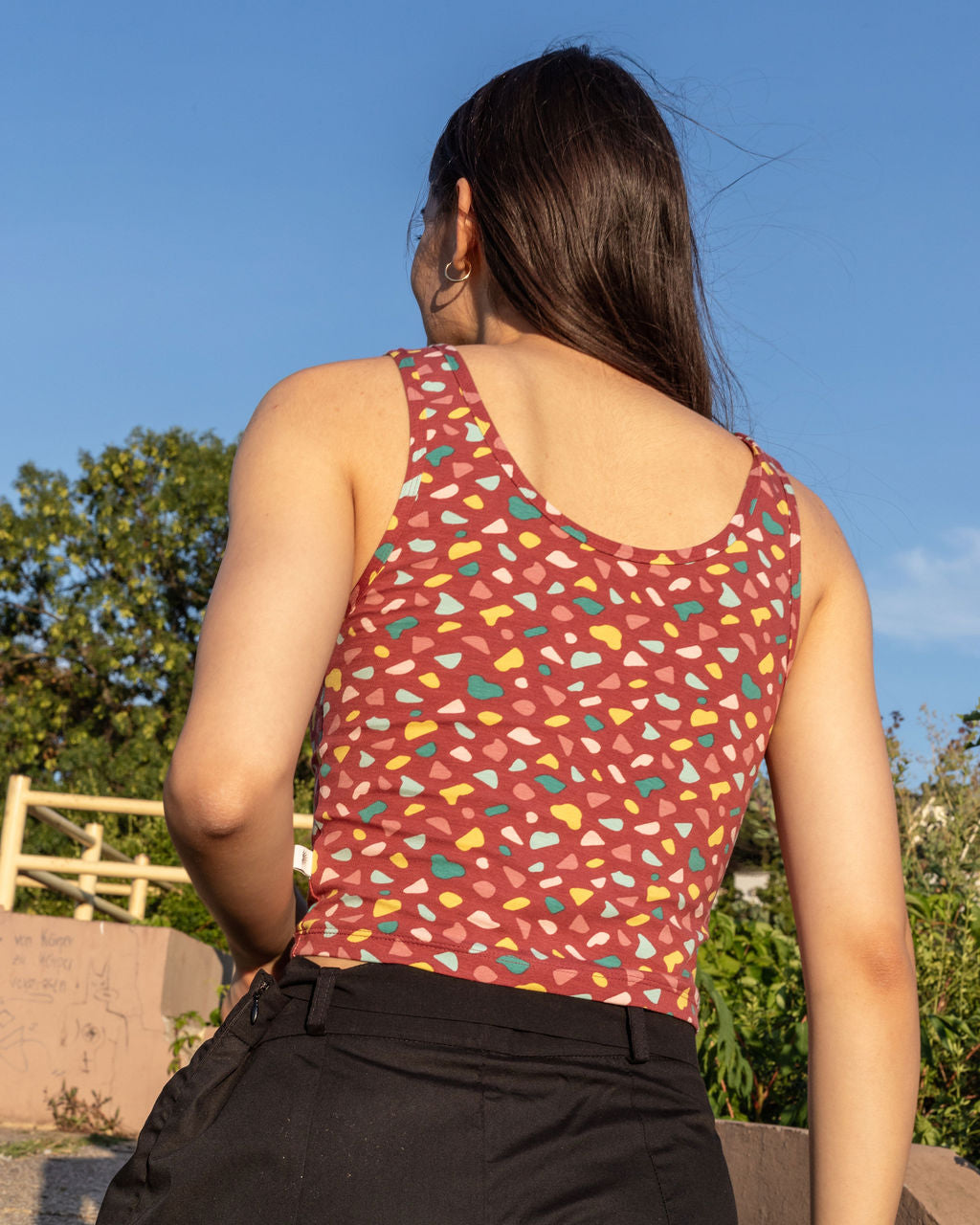 SARA TOP / TERRAZZO FUCHSIA