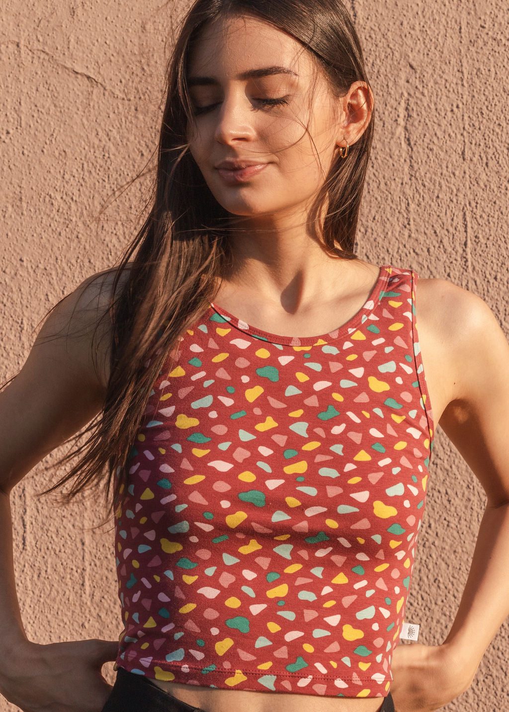 SARA TOP / TERRAZZO FUCHSIA