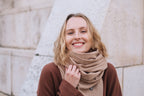 GAUZE SCARF BIG / SAND