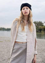 GAUZE SCARF SMALL / BLACK