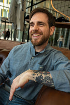DENIM SHIRT / BANDED