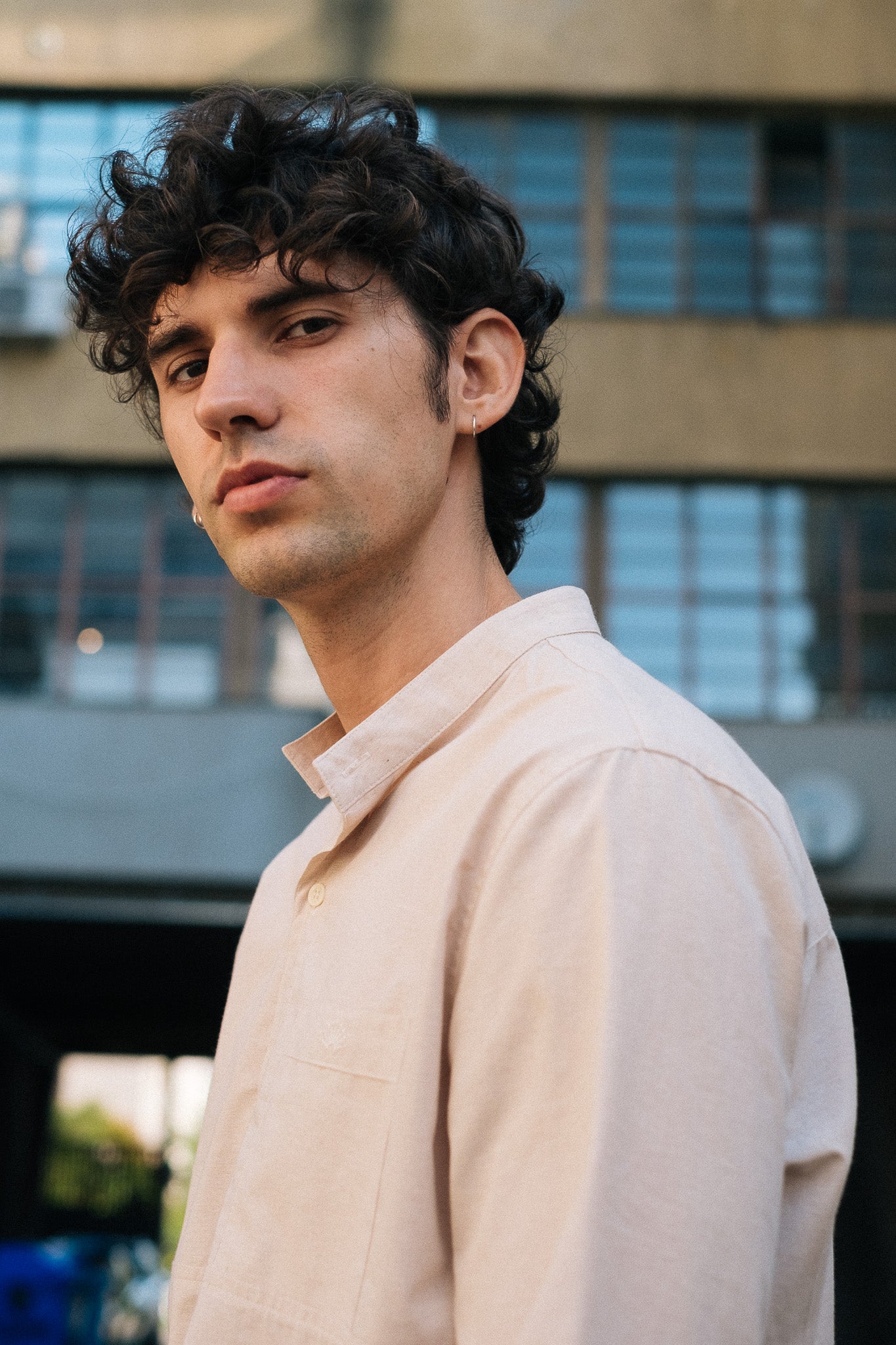 RETOUCH SHIRT / SAND BANDED