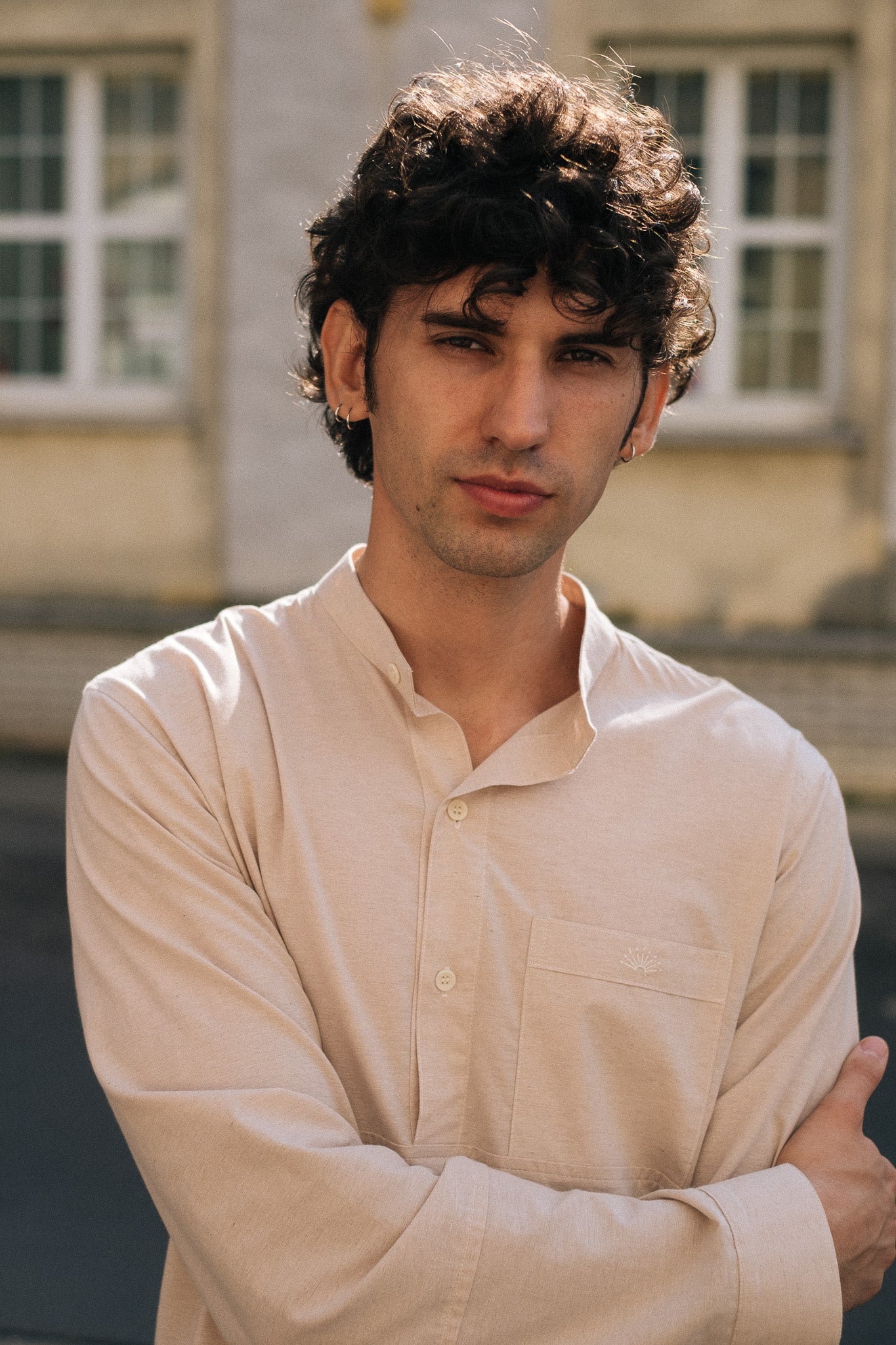 RETOUCH SHIRT / SAND BANDED