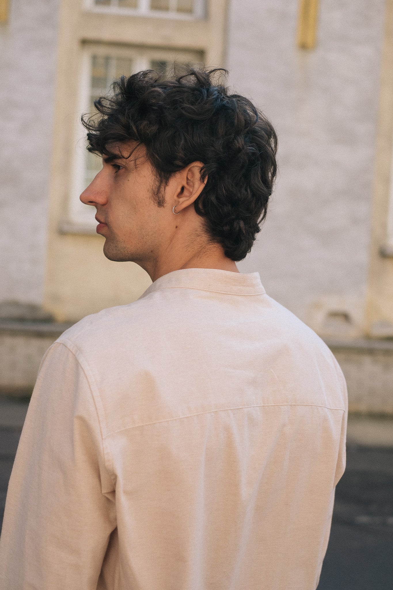RETOUCH SHIRT / SAND BANDED