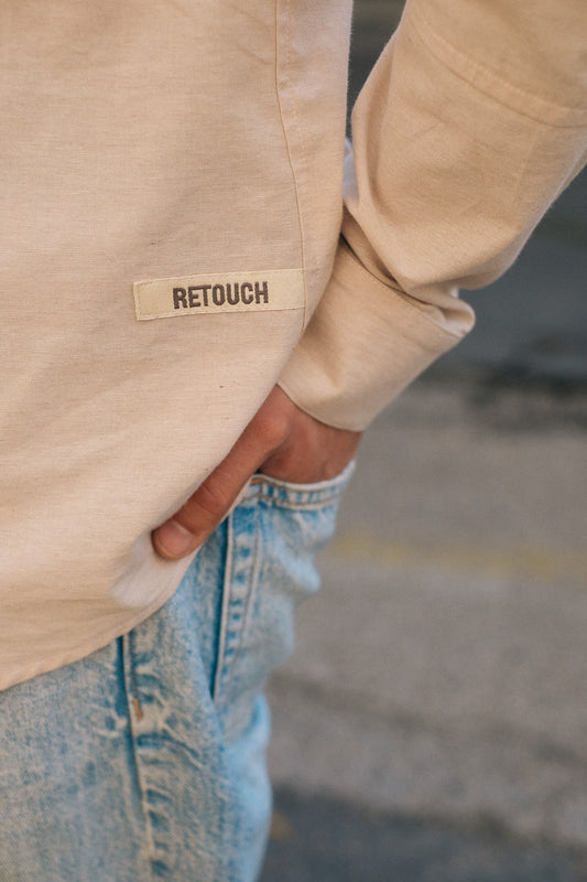 RETOUCH SHIRT / SAND BANDED