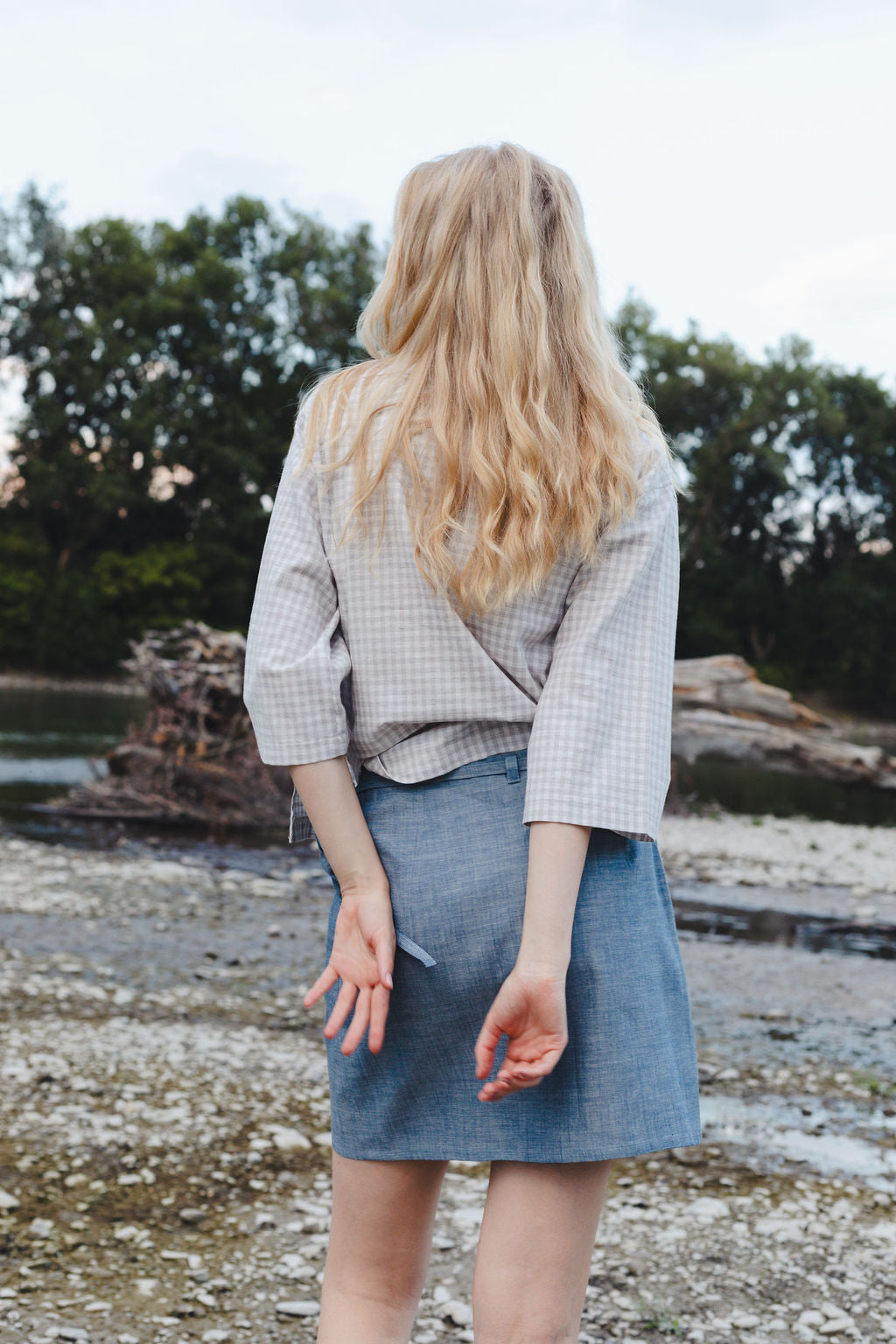 WAFFLE TOP / CHECKS