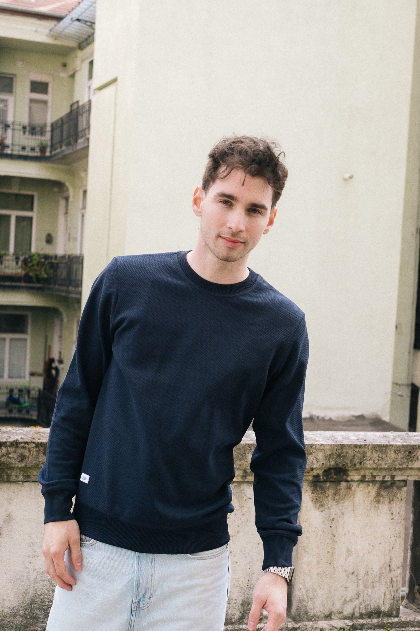 CREWNECK / 3D NAVY