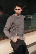 BICOLOR CREWNECK / ASH
