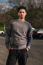 BICOLOR CREWNECK / ASH
