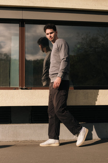 BICOLOR CREWNECK / ASH