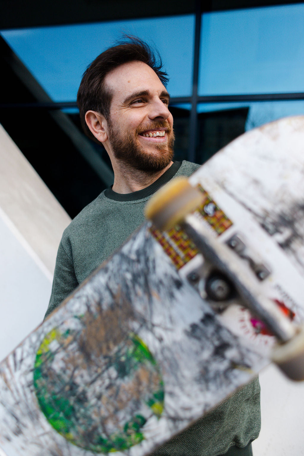 BICOLOR CREWNECK / PINE