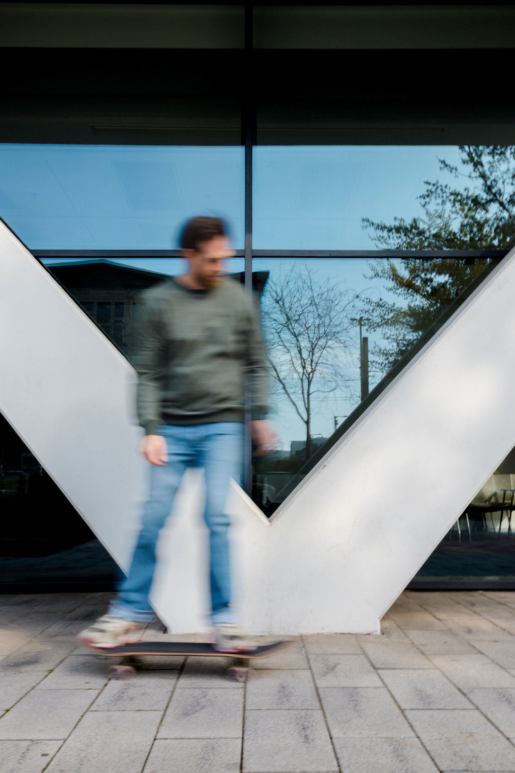 BICOLOR CREWNECK / PINE