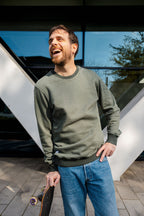 BICOLOR CREWNECK / PINE