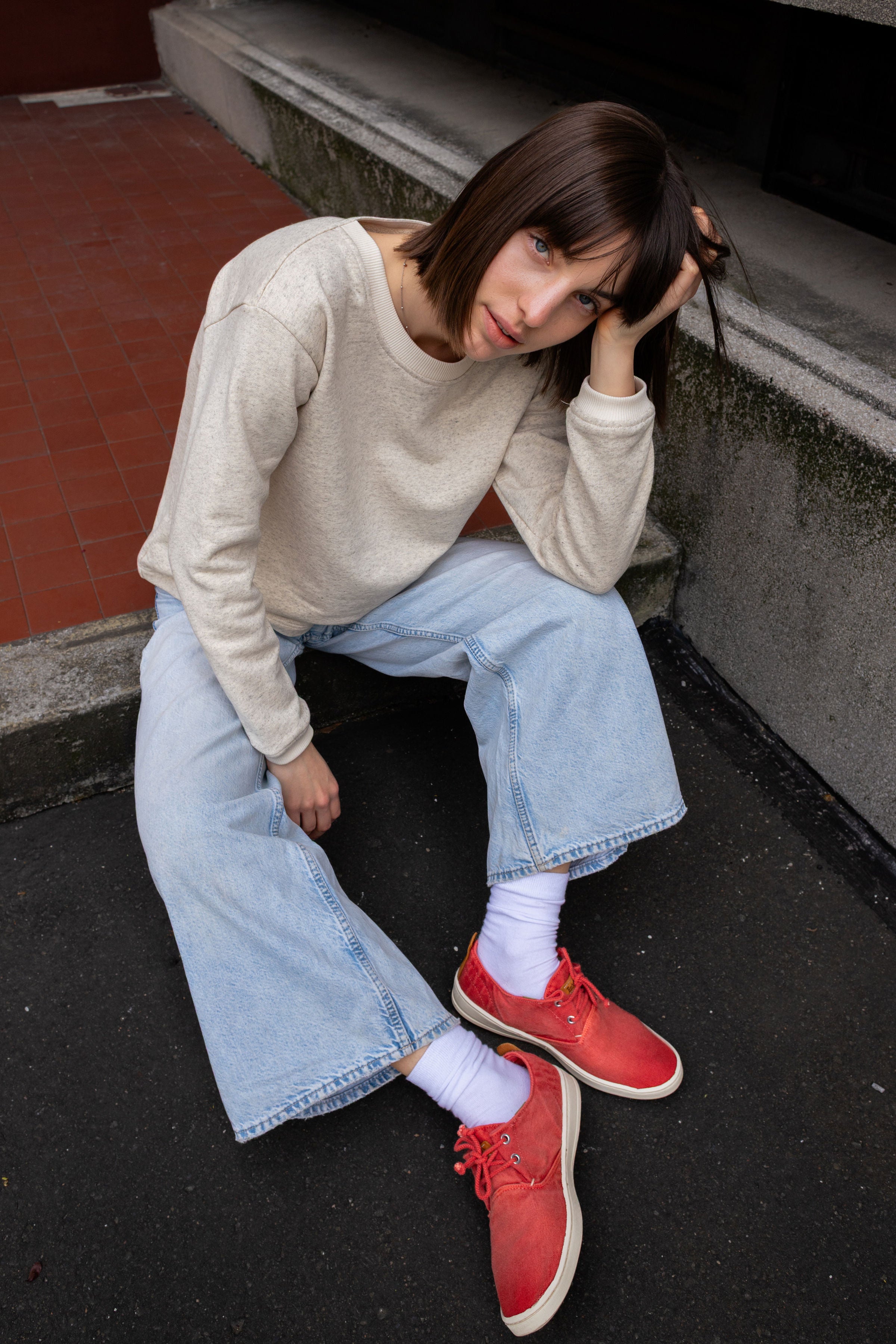 HEMP CREWNECK / ECRU