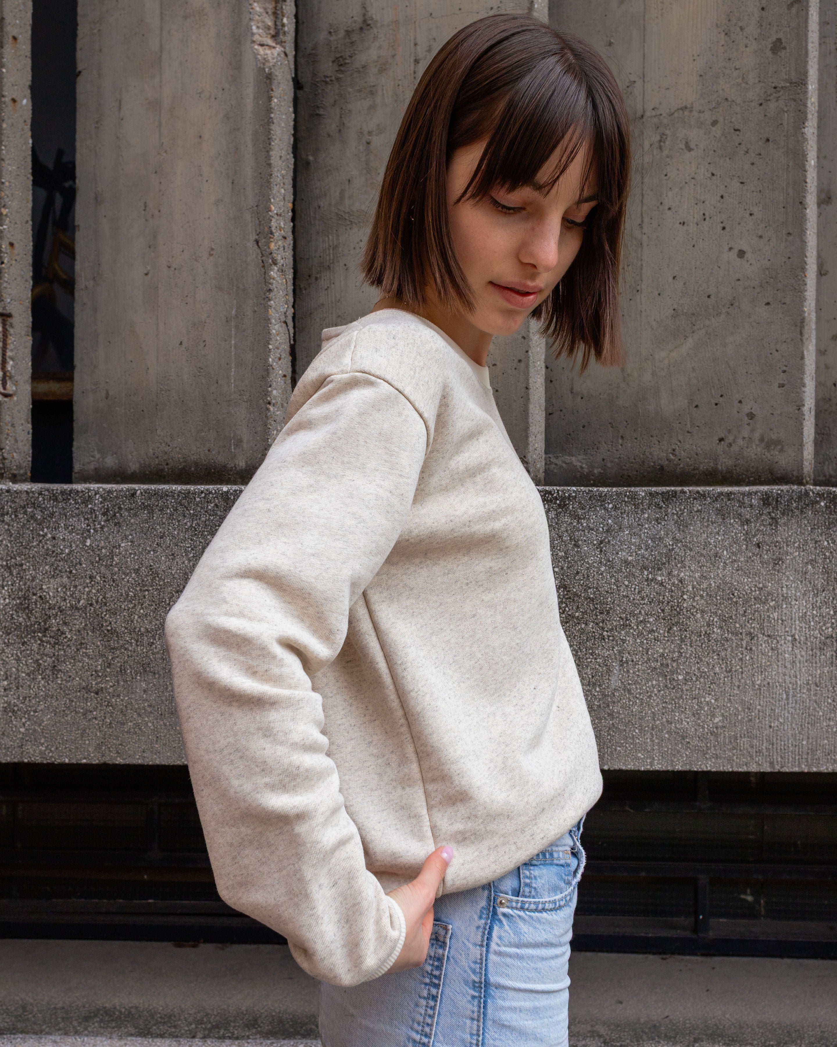 HEMP CREWNECK / ECRU