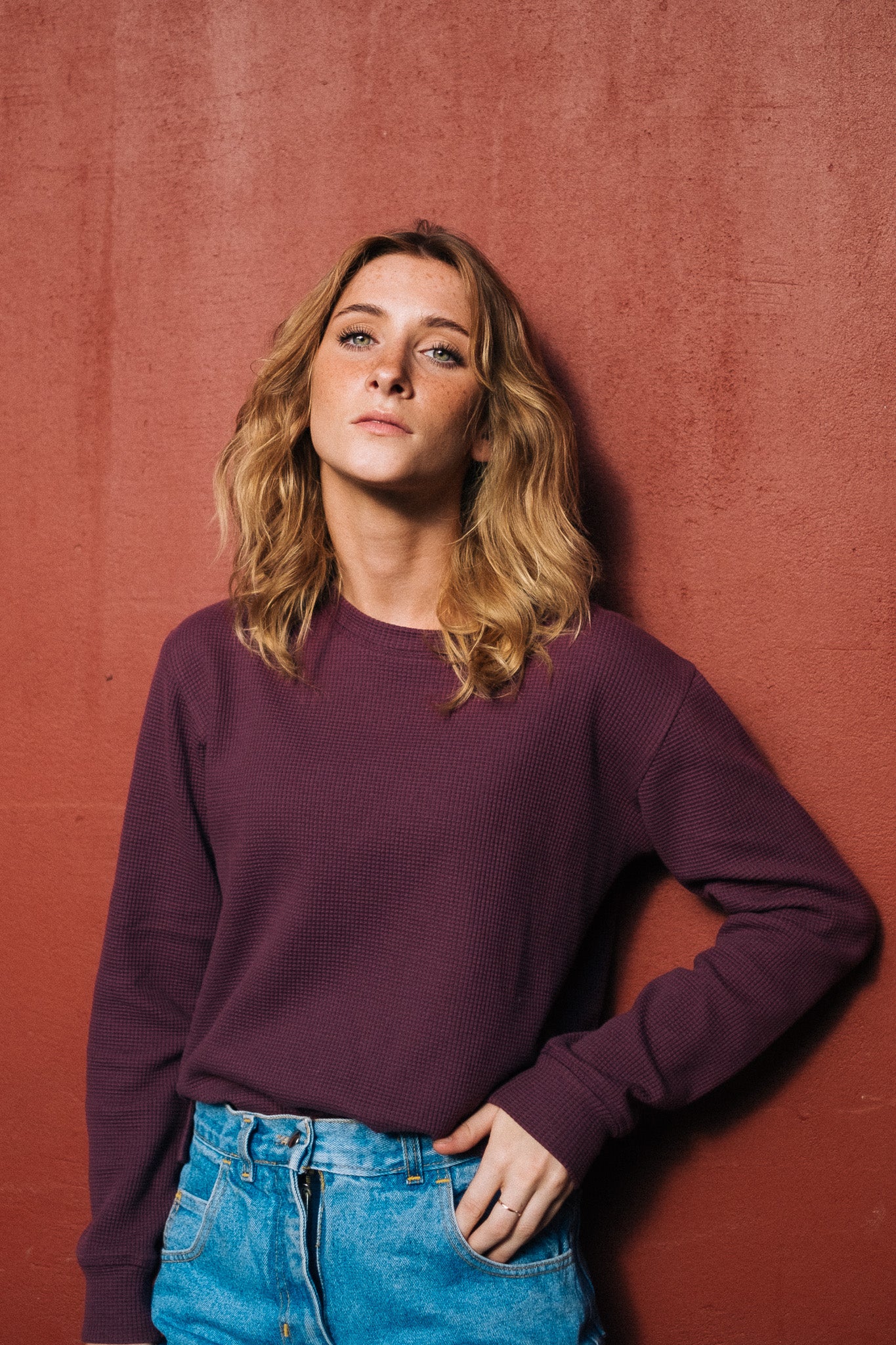 HIVE CREWNECK / PLUM