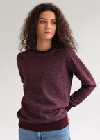 BICOLOR CREWNECK / WINE