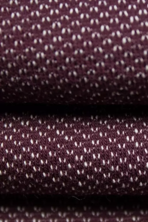 BICOLOR CREWNECK / WINE