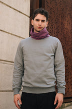COLORBLOCK FUNNELNECK / AIR / GRAPE