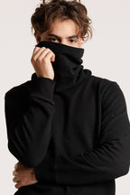 HEMP FUNNELNECK / BLACK
