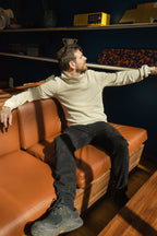 HEMP FUNNELNECK / ECRU