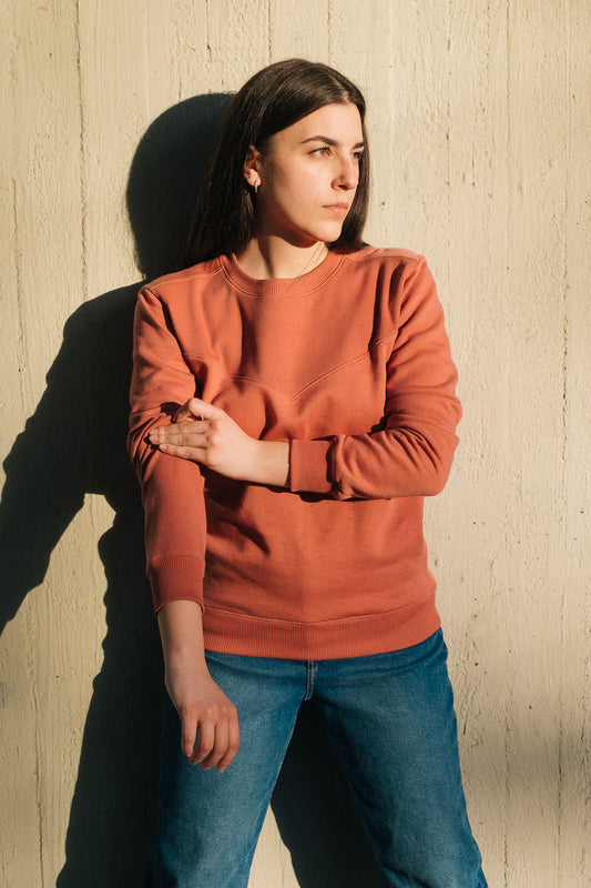 TIDE CREWNECK / ROSEWOOD