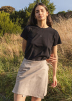 FLAP MINI SKIRT / NATUR
