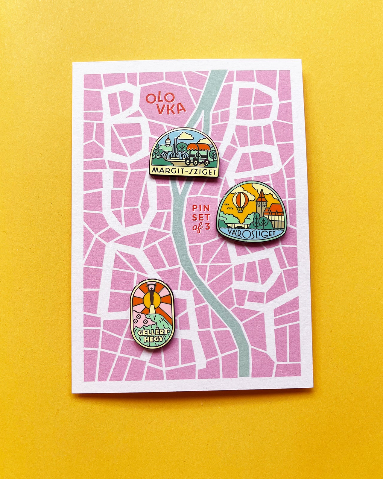 Budapest park badge set (3)