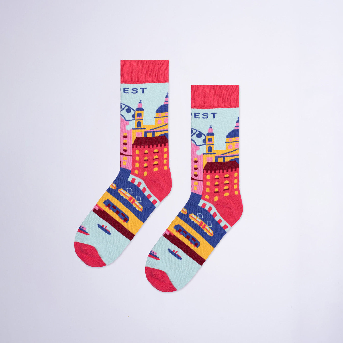 Budapest streets socks