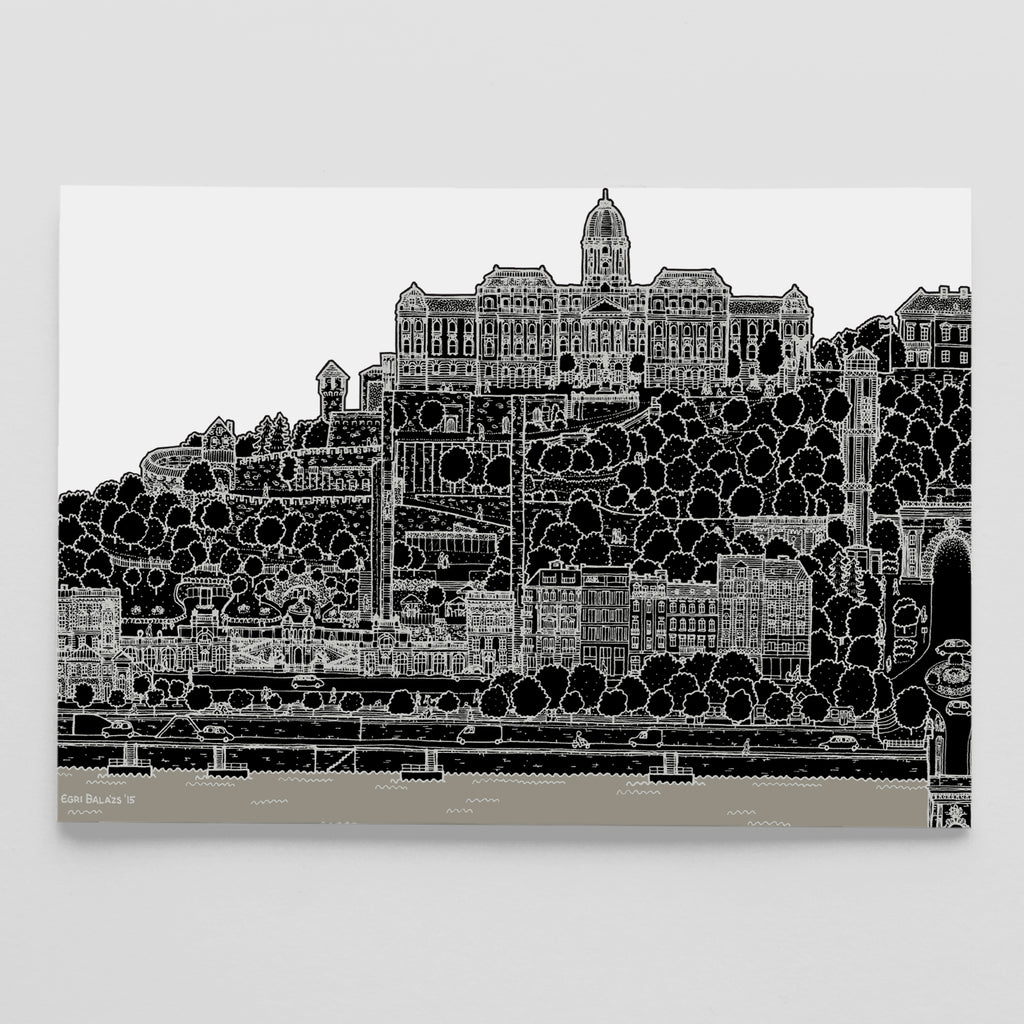Buda Castle postcard