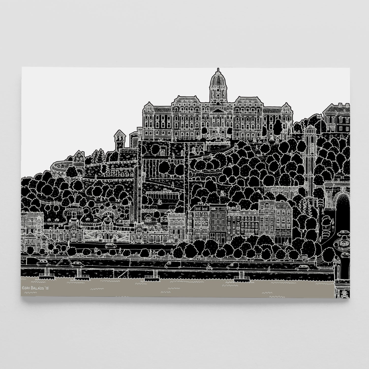 Buda Castle postcard