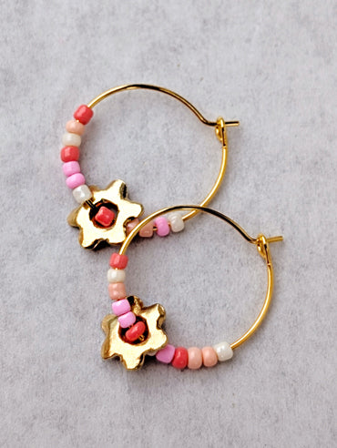Horoscope concrete earrings - Aquarius
