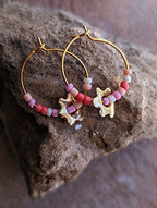 Horoscope concrete earrings - Aquarius