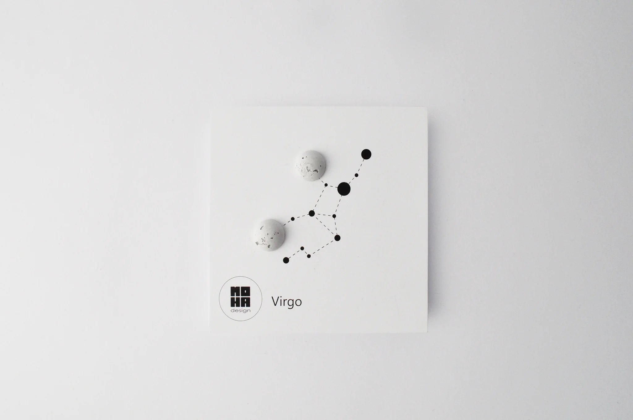 Horoszkóp beton fülbevaló - Szűz