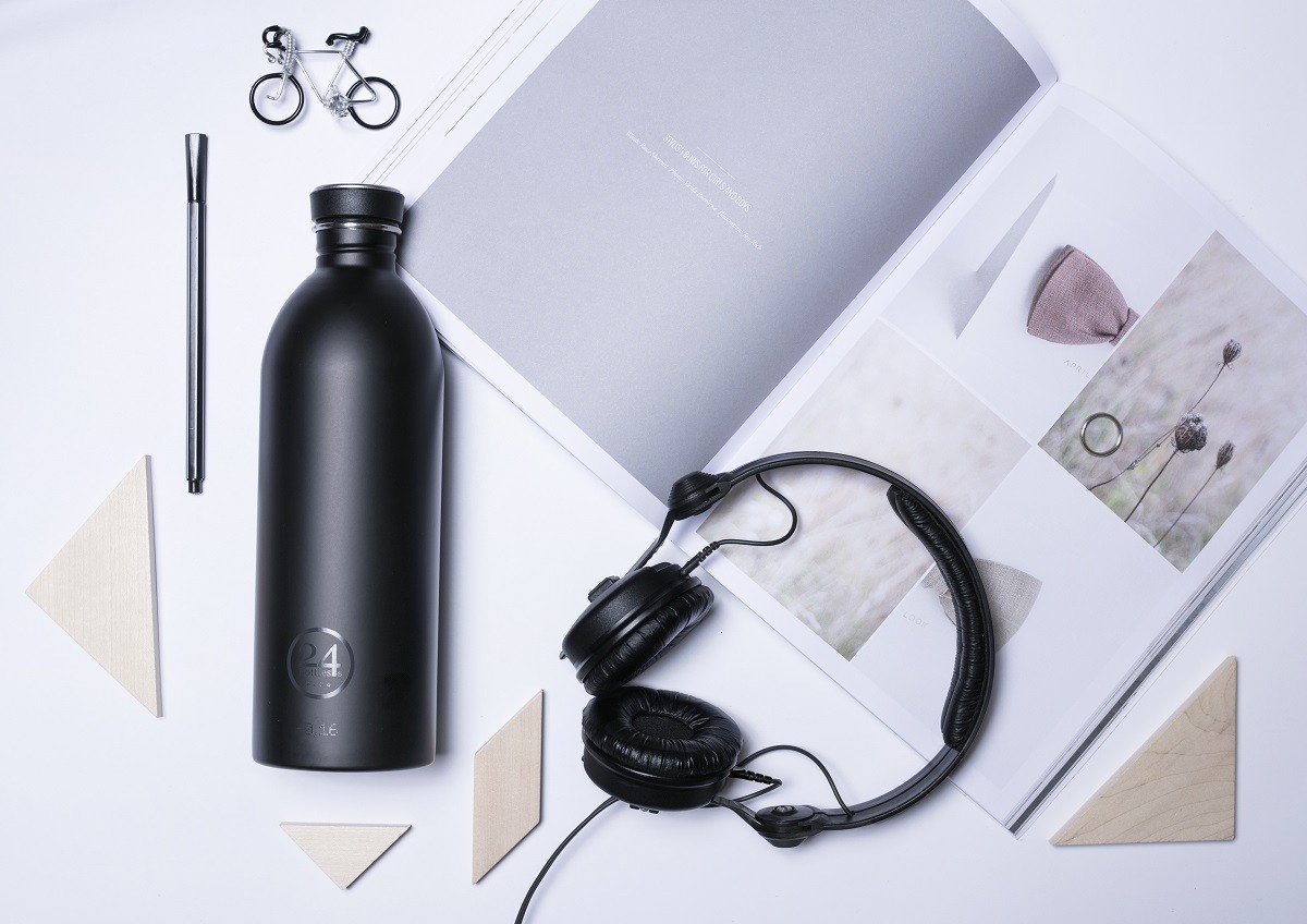 24Bottles Urban Basic kulacs 1000ml, tuxedo black