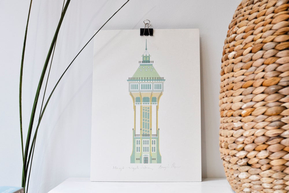 Margaret Island Water Tower print