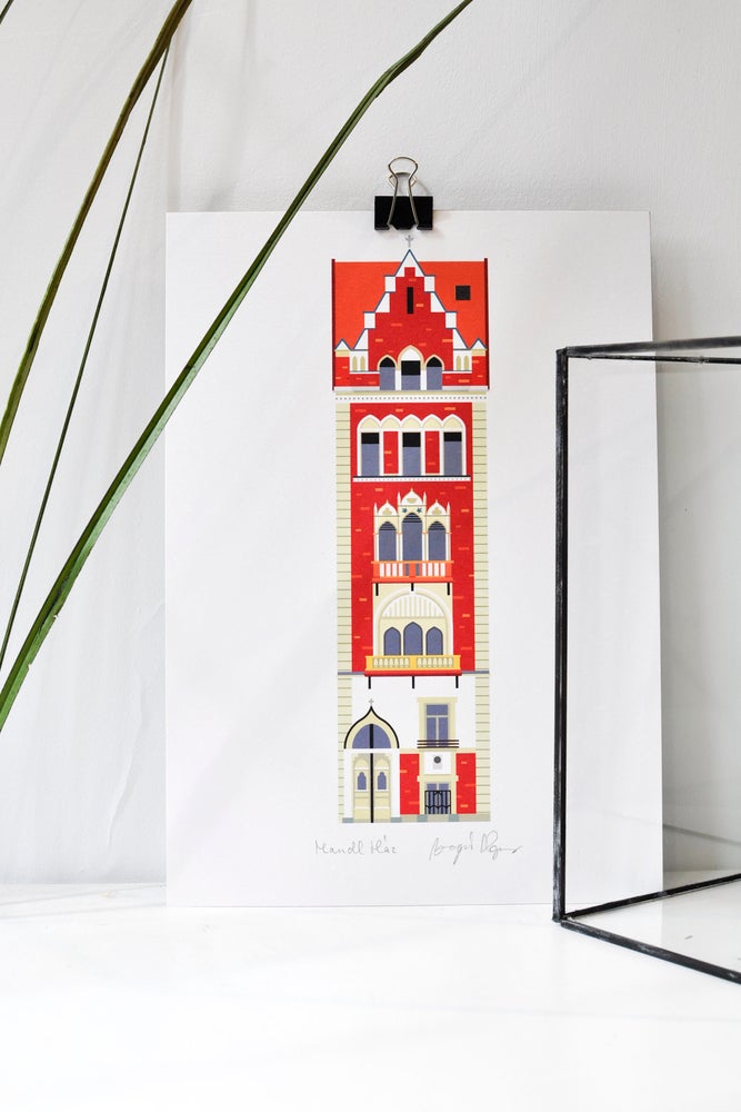 Almond house print