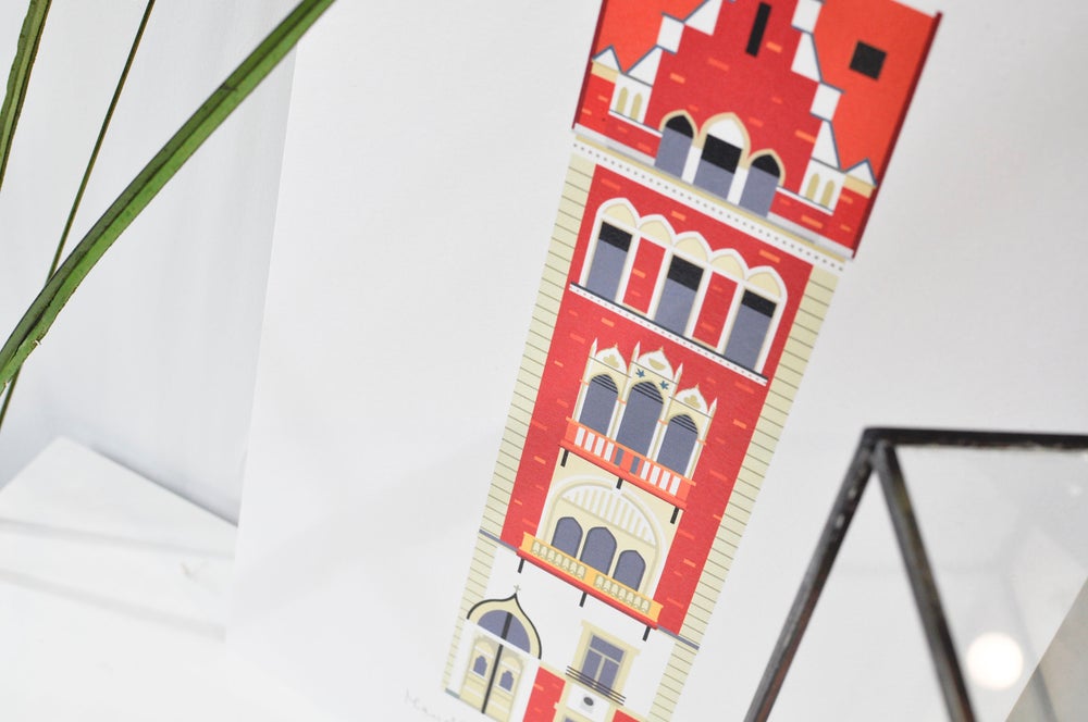 Almond house print