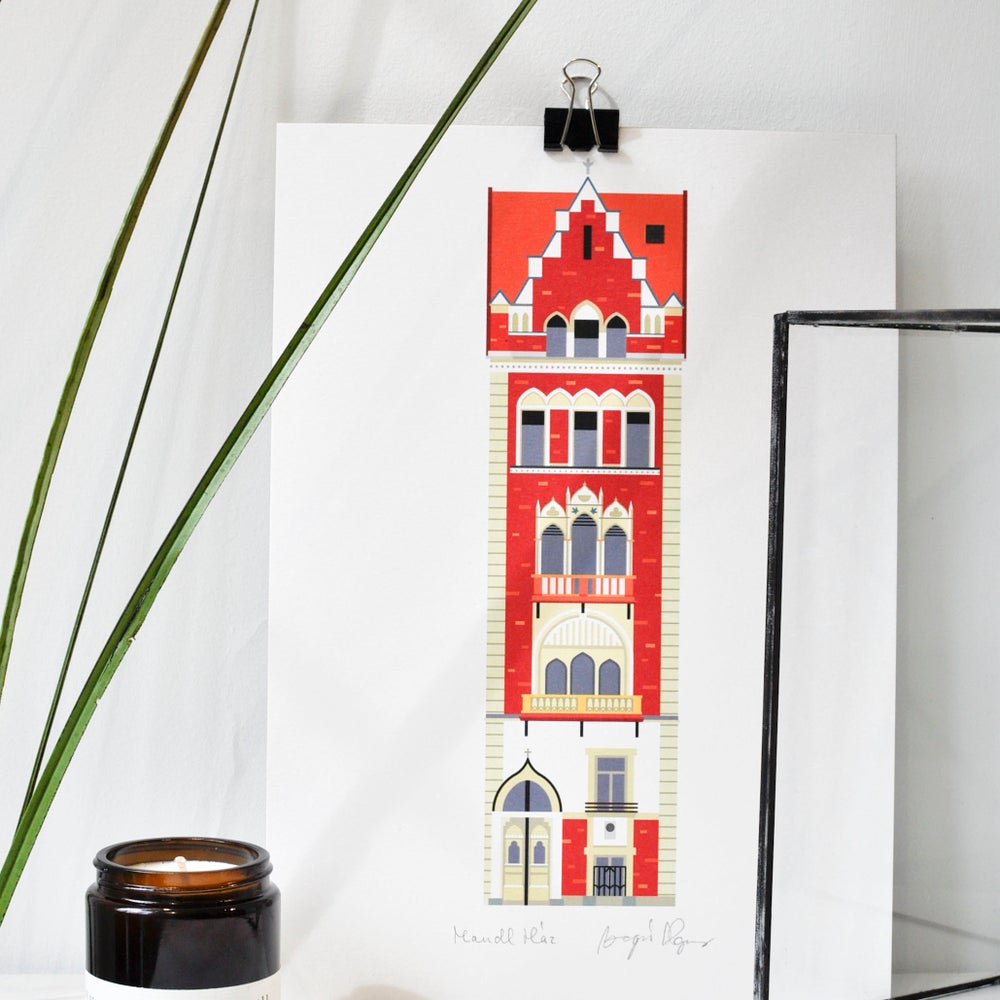 Almond house print