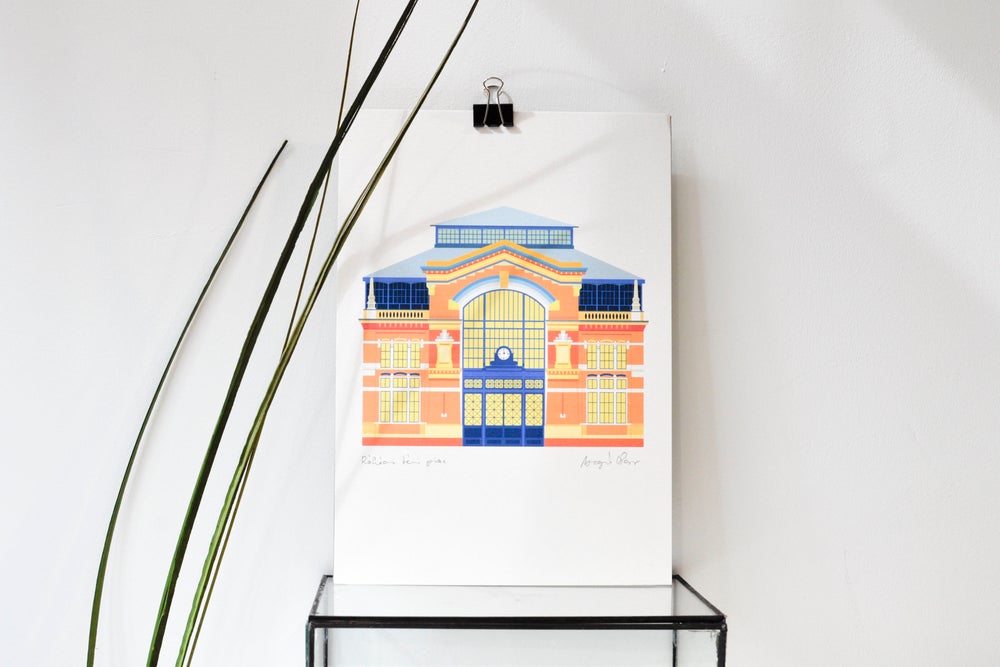 Rákóczi Square Market print