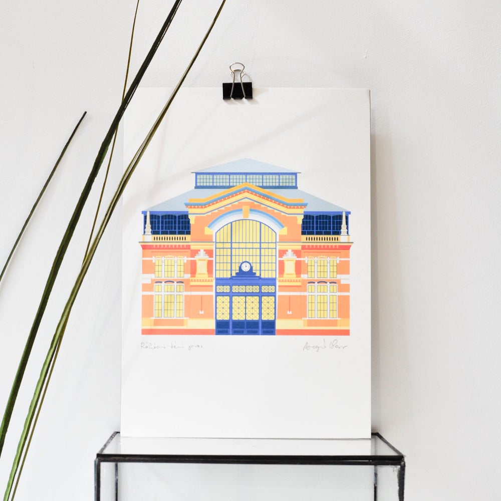Rákóczi Square Market print