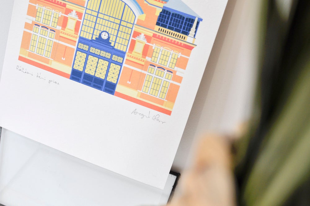 Rákóczi Square Market print
