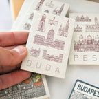 Buda  mágnes- fehér