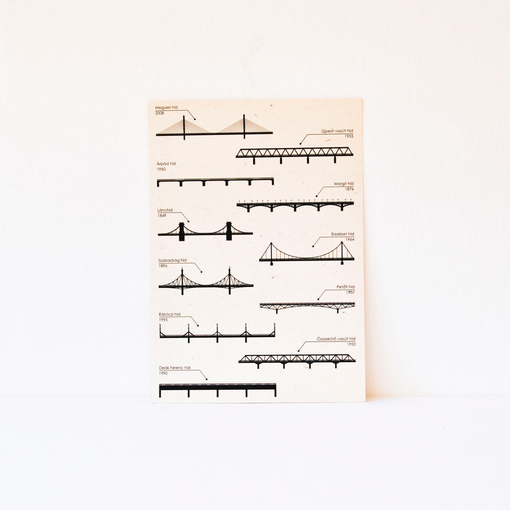 Hidak képeslap fehér