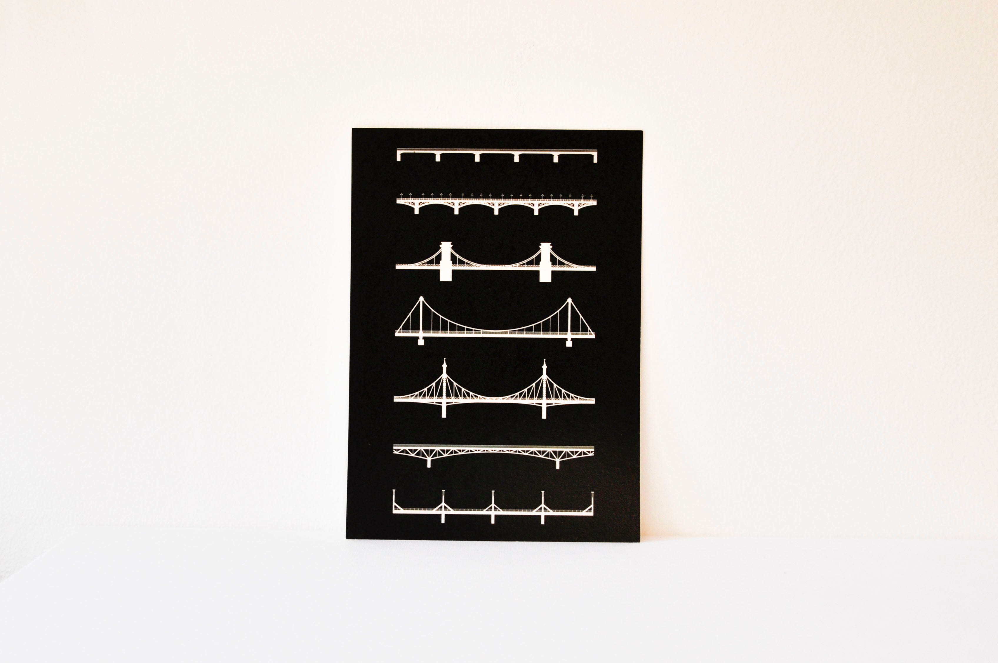 Hidak képeslap fekete